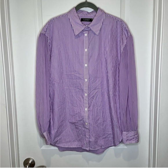 NWT Ralph Lauren Striped Broadcloth Shirt - Picture 4 of 9